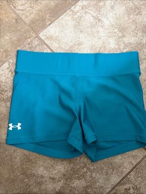 Under Armour Teal Women's Athletic Bike Shorts